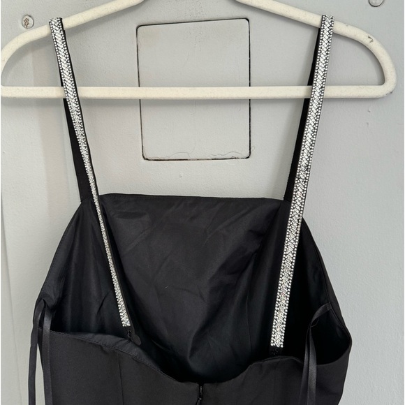 MAC DUGGAL Black Fit & Flare Embellished Mini Dress 2 - Picture 7 of 8